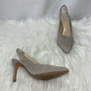 Vince Camuto‎ Aleema Suede Slingback Heels Sz 7